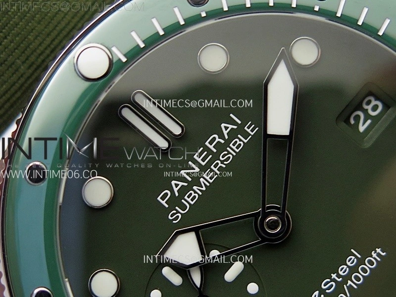 PAM1287 V TTF Best Edition Green Dial on Green Leather Strap P.900 Clone